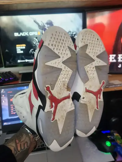 Zapatillas deportivas Nike Air Jordan retro 6rojas - miniatura 5