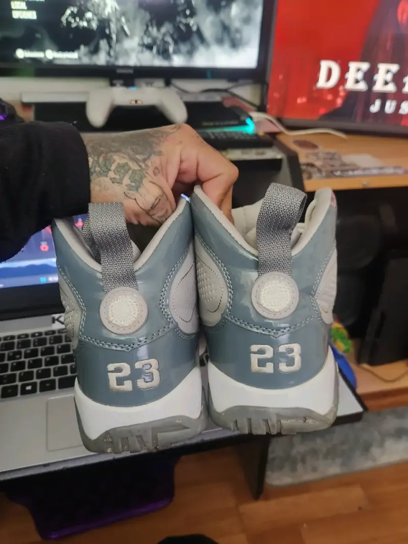 Zapatillas deportivas grises Jordan retro 9 - 4