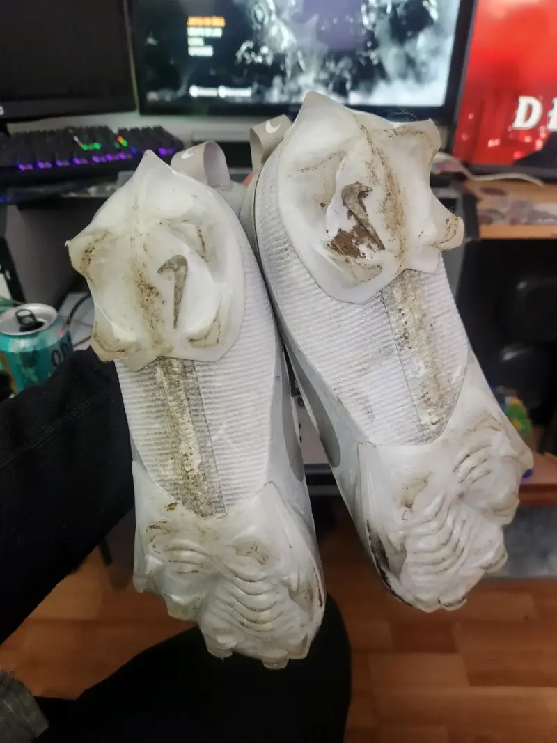 Botines de fútbol Nike blancos con calceta - 5