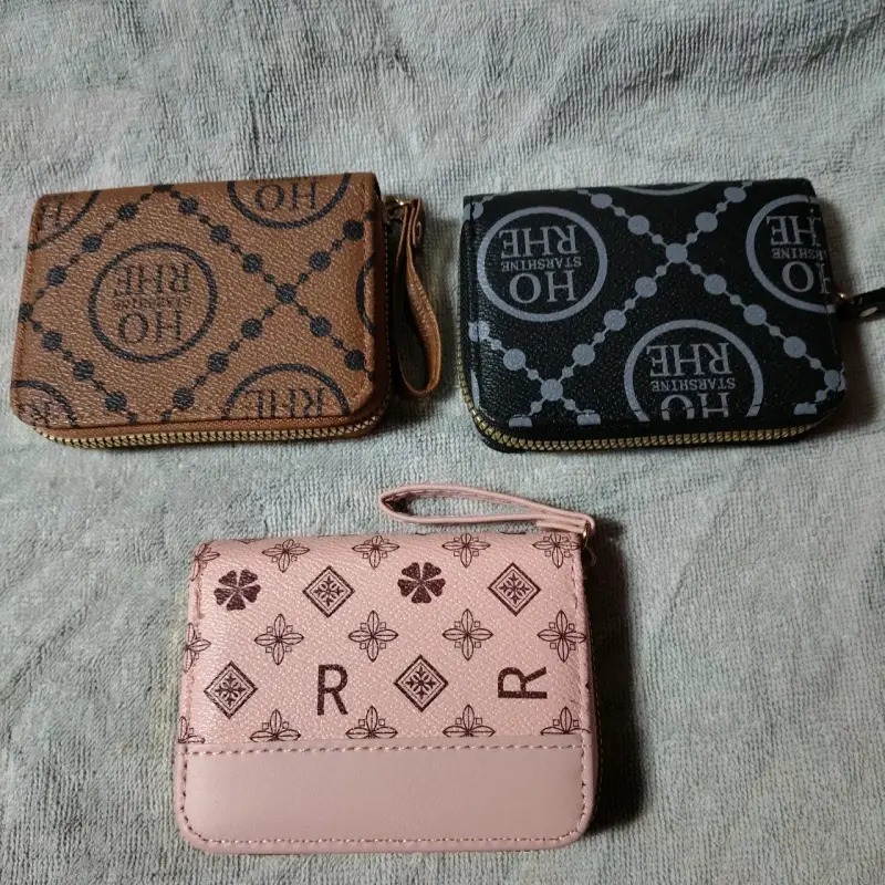 Set de monederos estampados de cuero sintético - 2