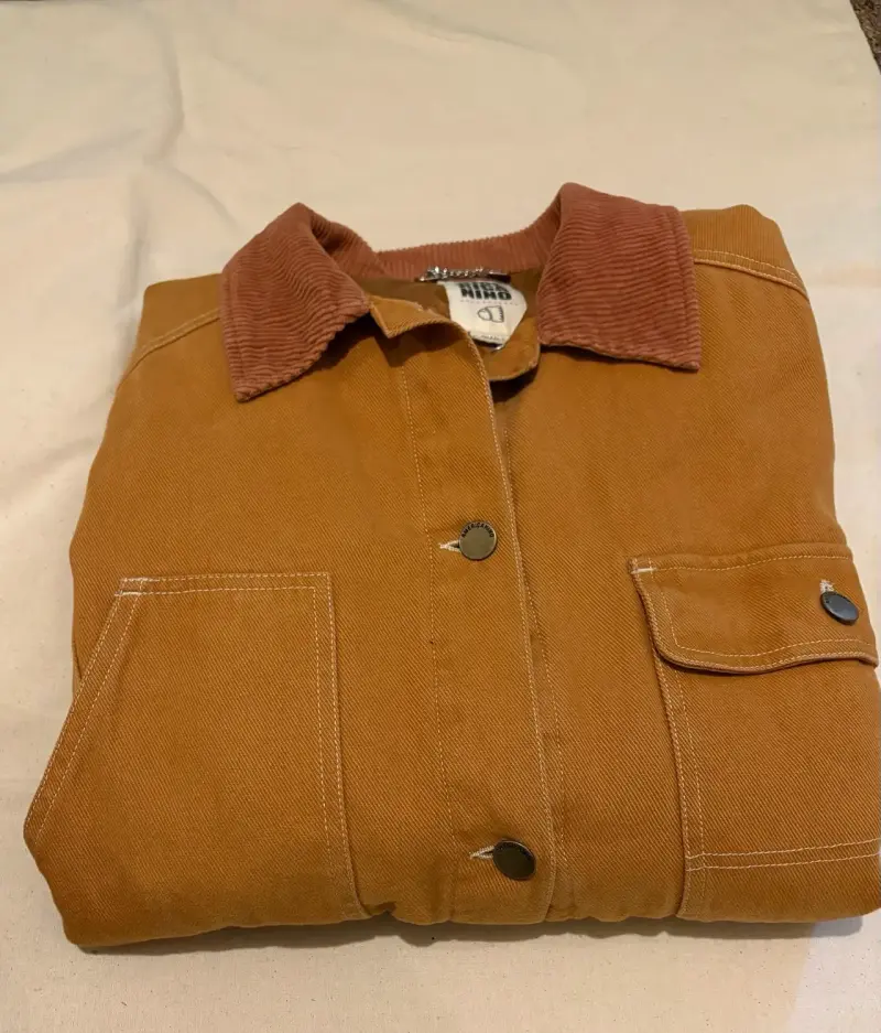 Chaqueta de pana marrón para hombre - 1