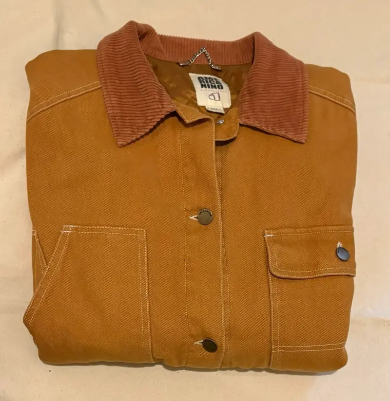 Chaqueta de pana marrón para hombre - 3
