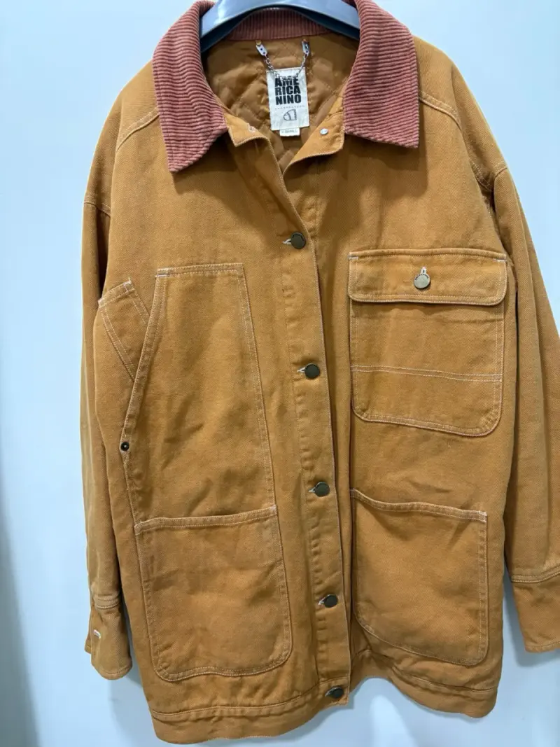 Chaqueta de pana marrón para hombre - 4