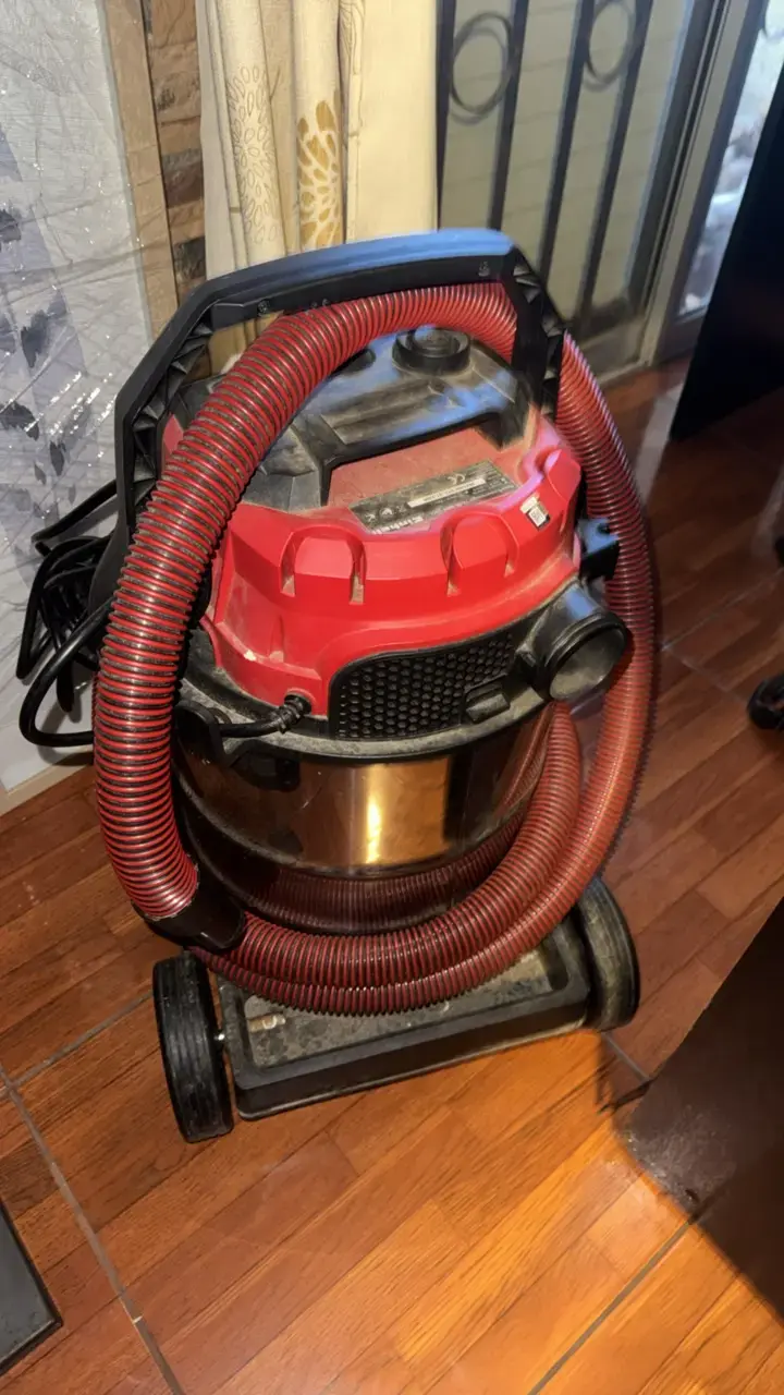 Aspiradora industrial Einhell roja con ruedas - 2
