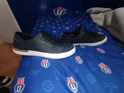 Zapatillas azules oscuras casuales Tommy Hilfiger - miniatura 3