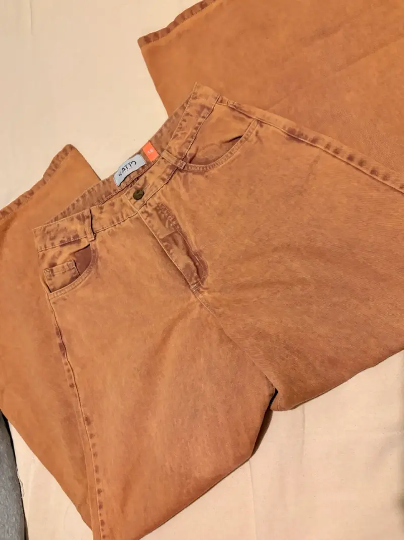 Jeans color terracota para mujer - 1