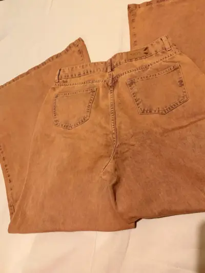Jeans color terracota para mujer - miniatura 2