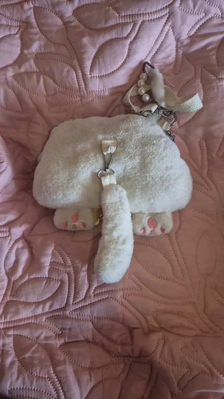 Cartera infantil de felpa con diseño de gato - 2