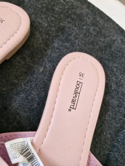 Sandalias planas rosadas Boulevard para mujer - miniatura 3