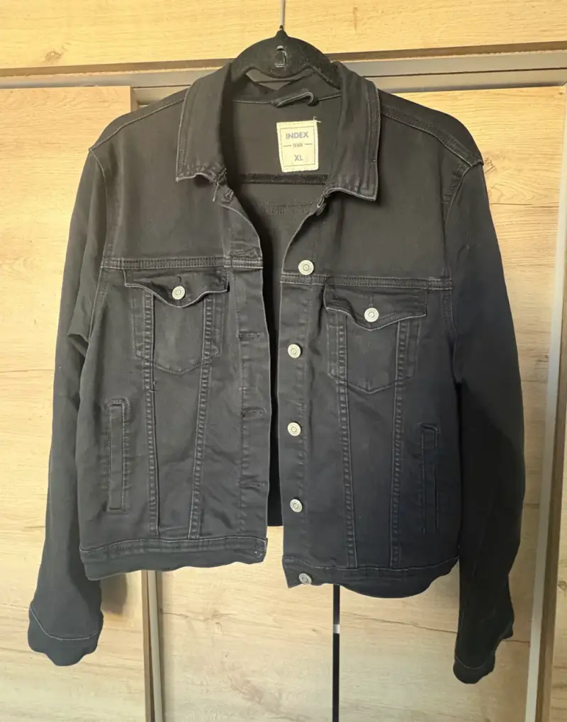 Chaqueta de mezclilla negra Index XL