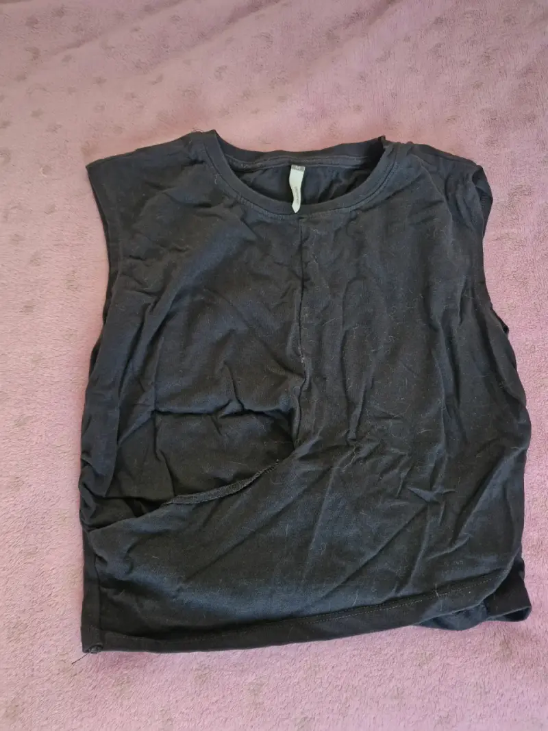 Polera sin mangas negra Sybilla talla M
