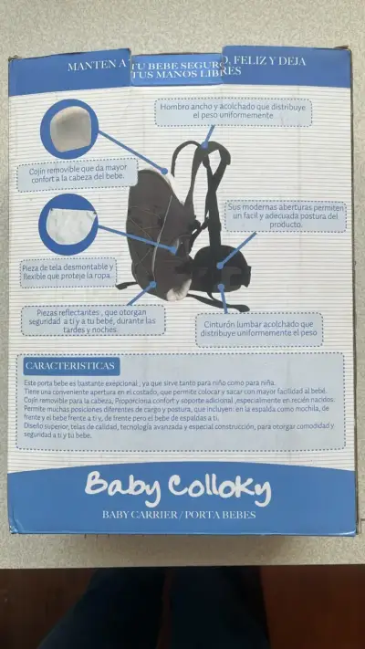 Portabebés Baby Colloky ergonómico y seguro - miniatura 3