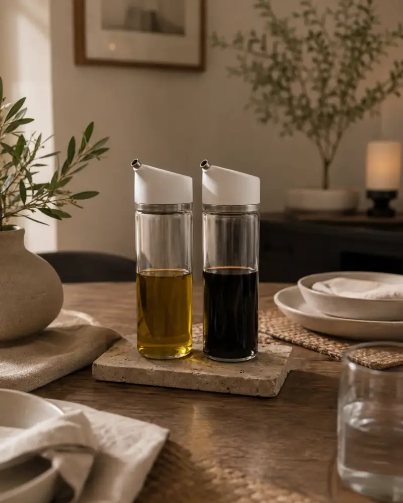 Set de dispensadores de aceite y vinagre OXO
