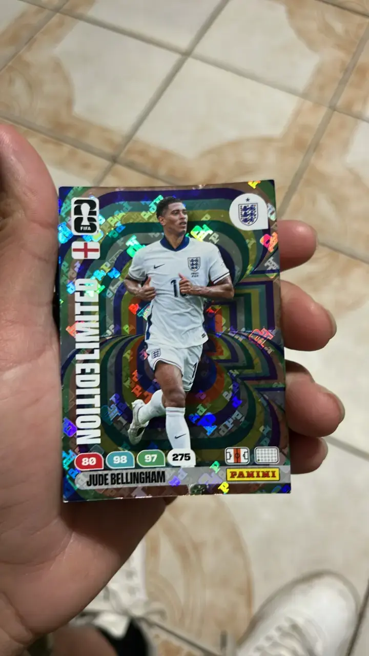 Tarjeta Panini Edición Limitada Jude Bellingham