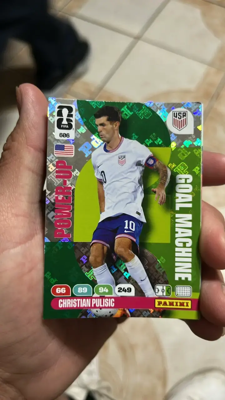 Tarjeta coleccionable Panini Christian Pulisic