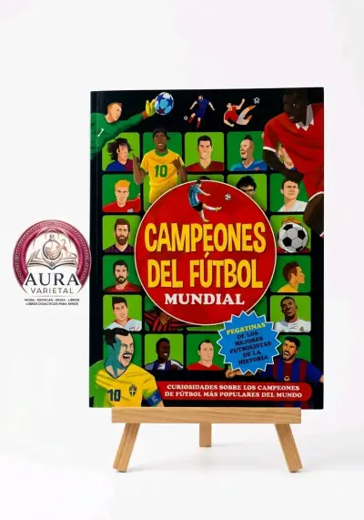 Libro Campeones del Fútbol Mundial con Pegatinas - miniatura 1