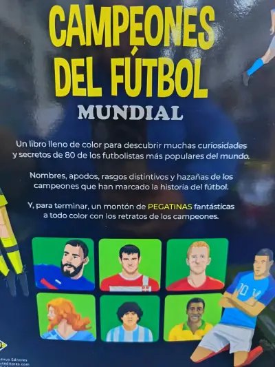 Libro Campeones del Fútbol Mundial con Pegatinas - miniatura 2
