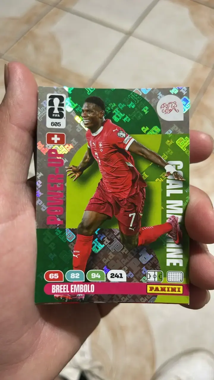 Tarjeta coleccionable Panini Breel Embolo FIFA