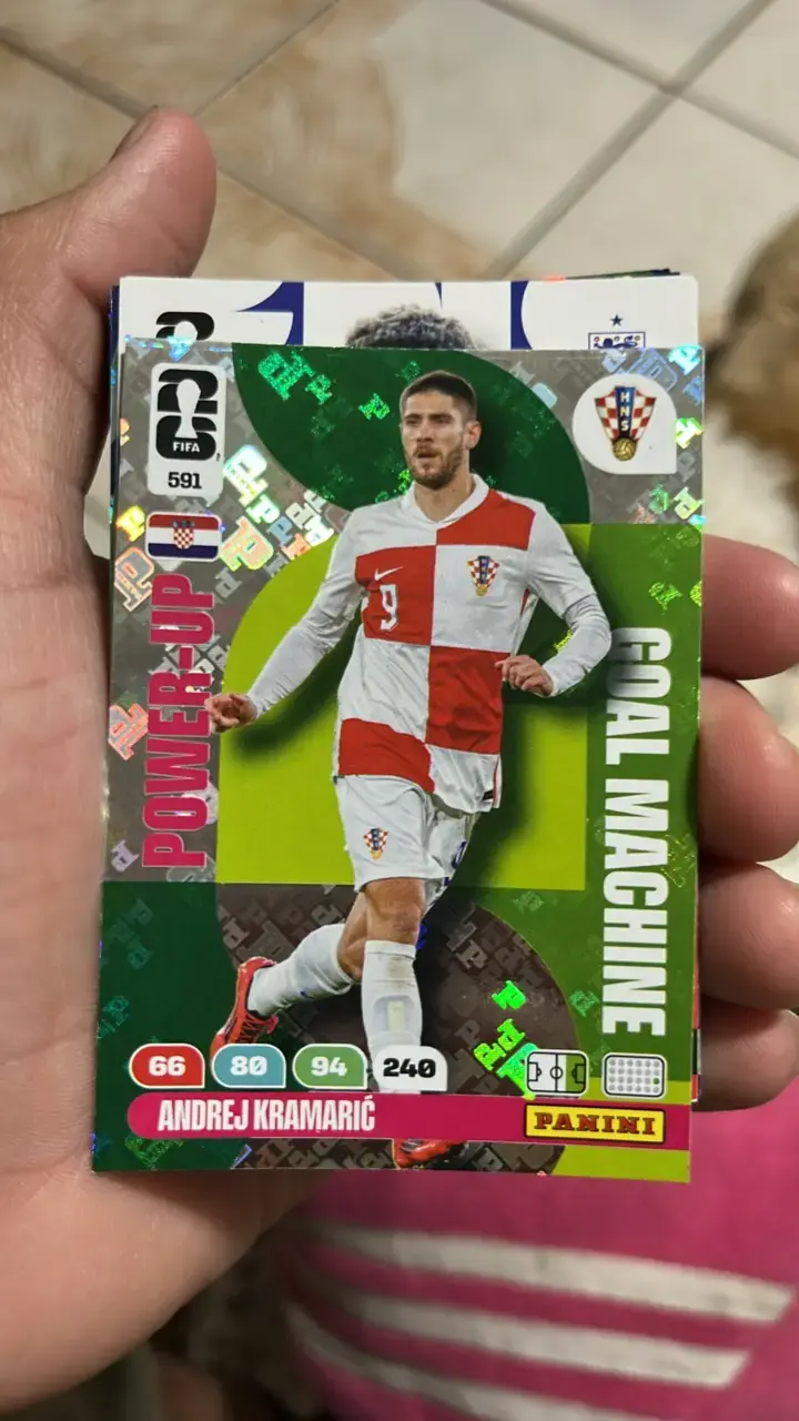 Tarjeta de fútbol Panini Andrej Kramaric