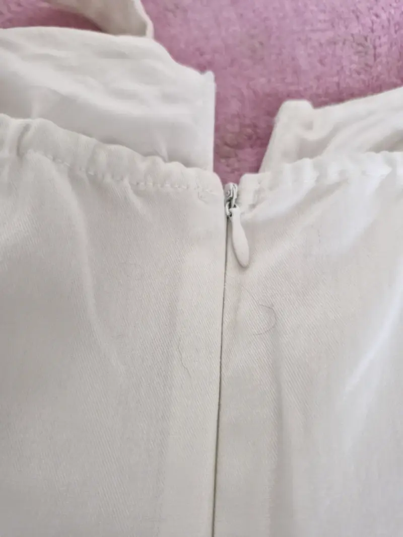 Enterito blanco de mujer con tirantes - 6