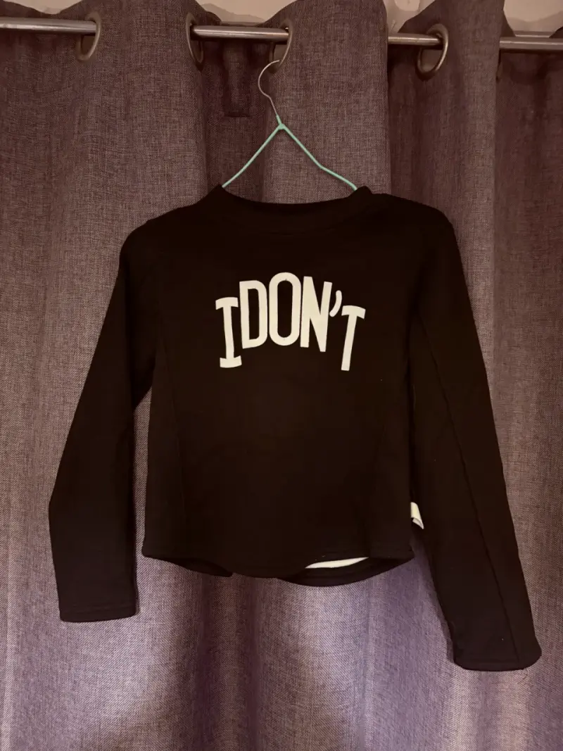 Polerón de Niña con Estampado 'I Don't' en Varios Colores - 2