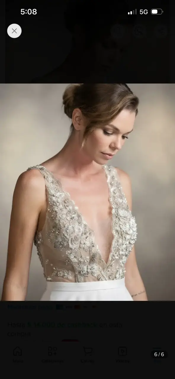 Vestido de Novia Elegante con Detalles en Encaje - 2