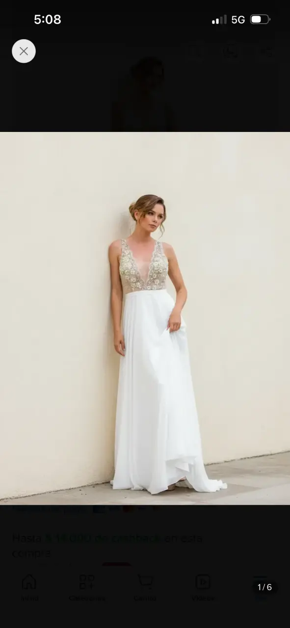 Vestido de Novia Elegante con Detalles en Encaje - 3