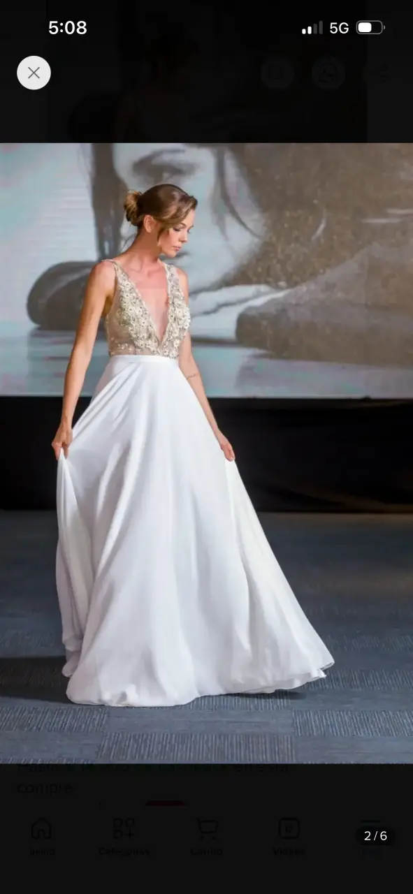 Vestido de Novia Elegante con Detalles en Encaje - 4