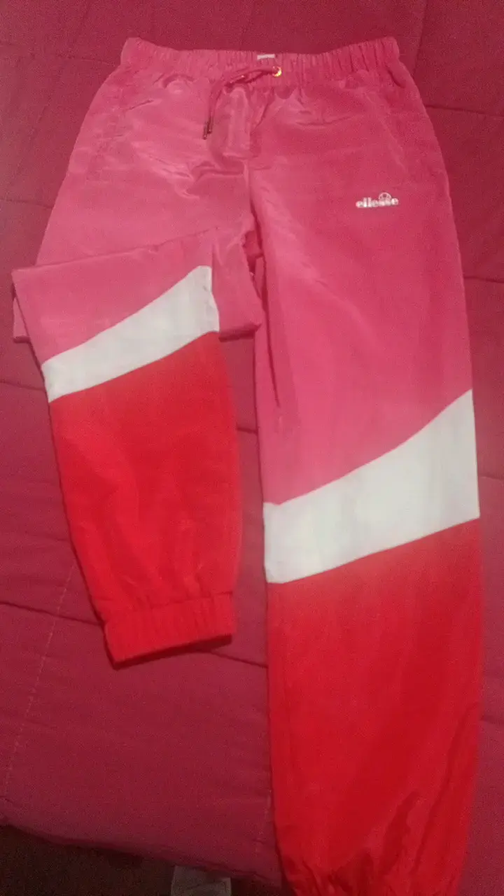 Pantalones deportivos Ellesse rojos y rosados - 1