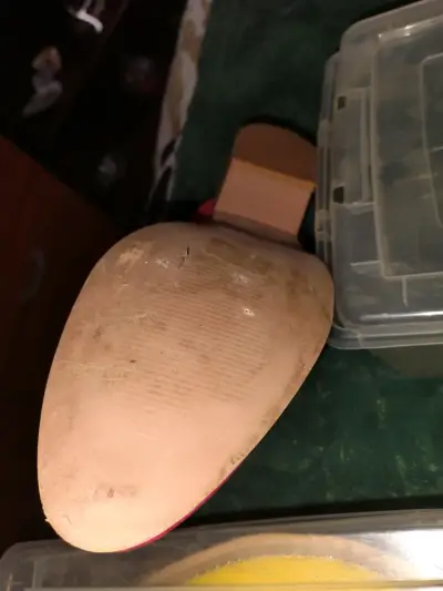Botines rojos de gamuza con tacón bajo - miniatura 3