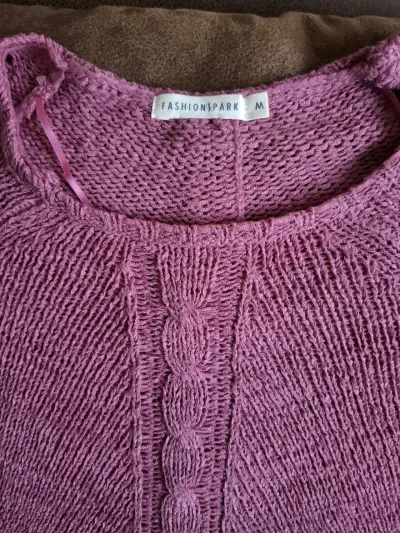 Blusa de hilo color palo rosa talla M - miniatura 1