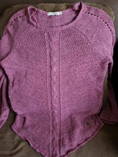 Blusa de hilo color palo rosa talla M - miniatura 2