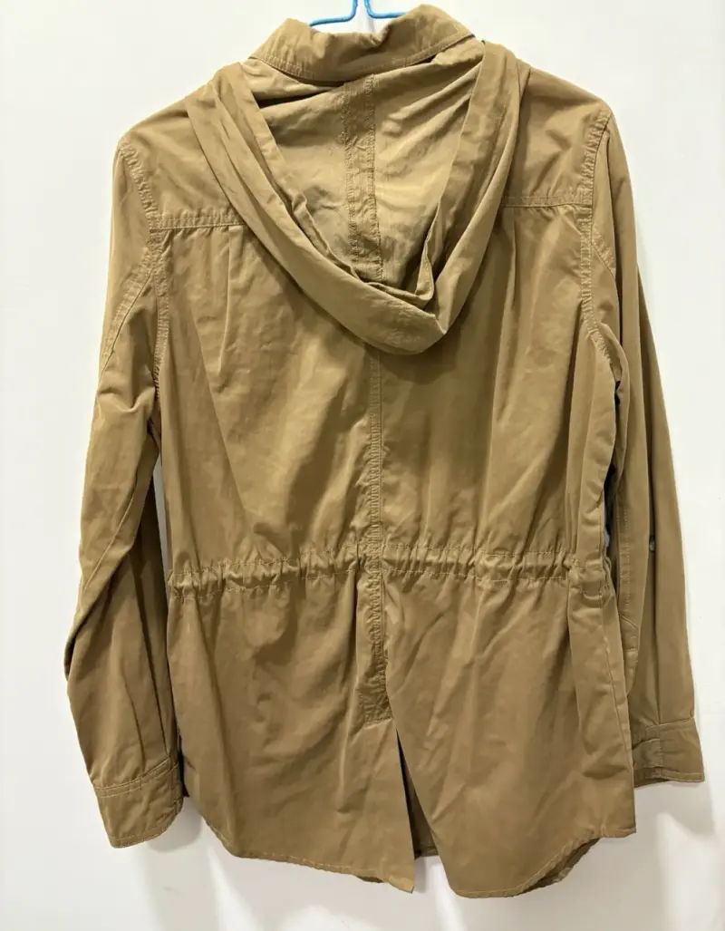 Chaqueta beige con capucha para hombre - 2
