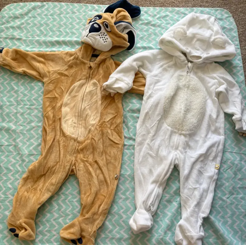 Disfraces de animales para bebé en polar