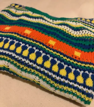 Suéter de punto multicolor para mujer - miniatura 4