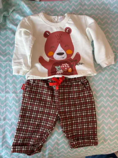 Conjunto de bebé con diseño de oso Ficcus - miniatura 1