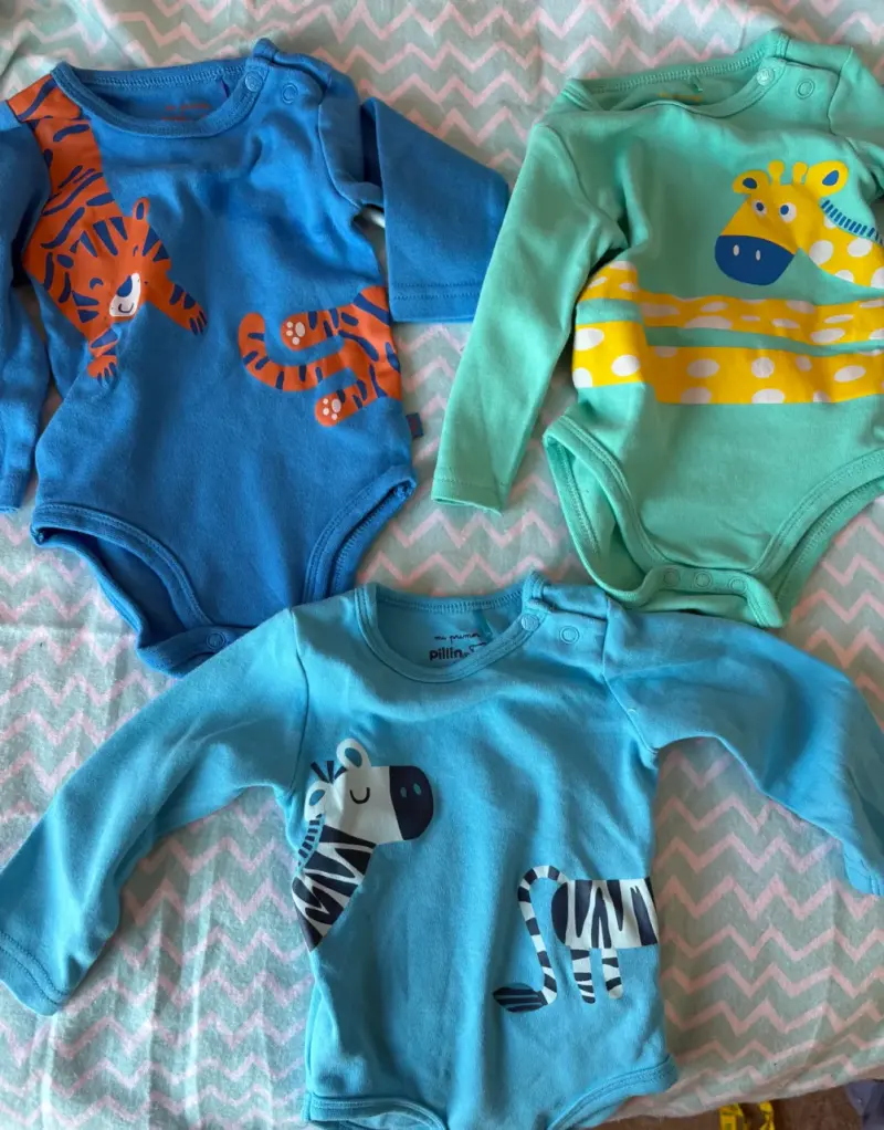 Bodies de bebé Pillin con estampados de animales