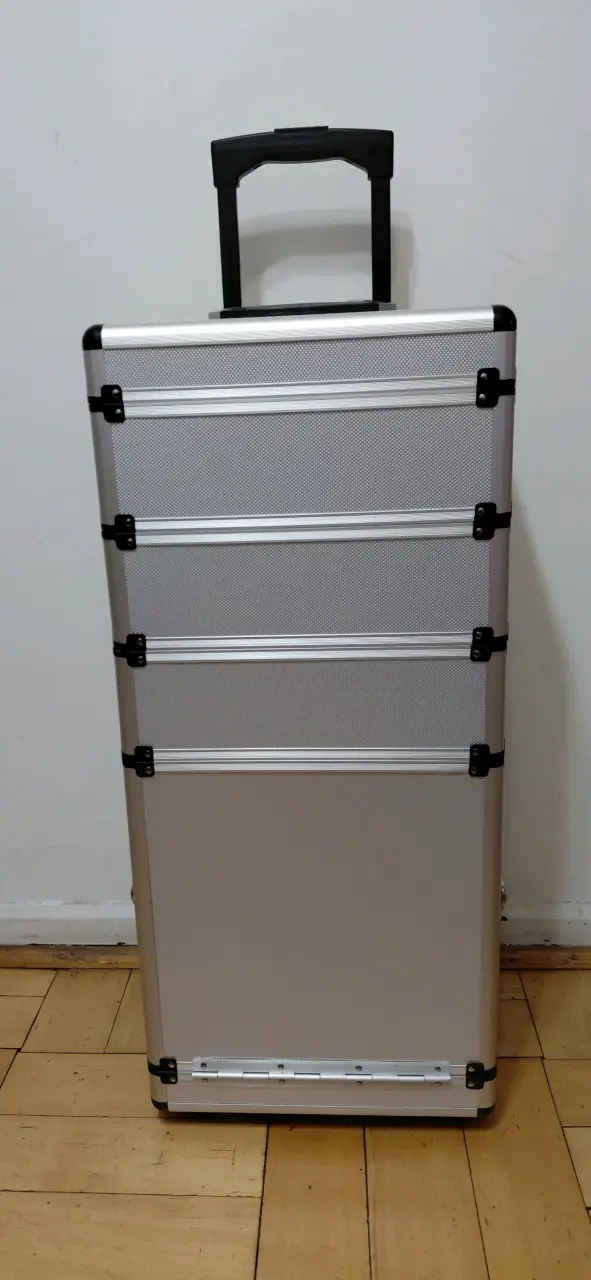 Maleta organizadora de aluminio con ruedas - 3