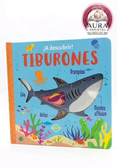 Libro infantil troquelado ¡A descubrir! Tiburones - miniatura 1
