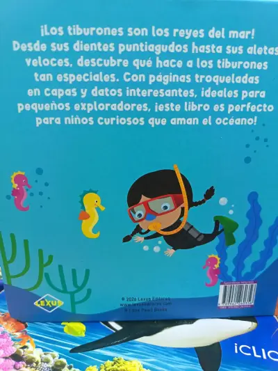 Libro infantil troquelado ¡A descubrir! Tiburones - miniatura 2