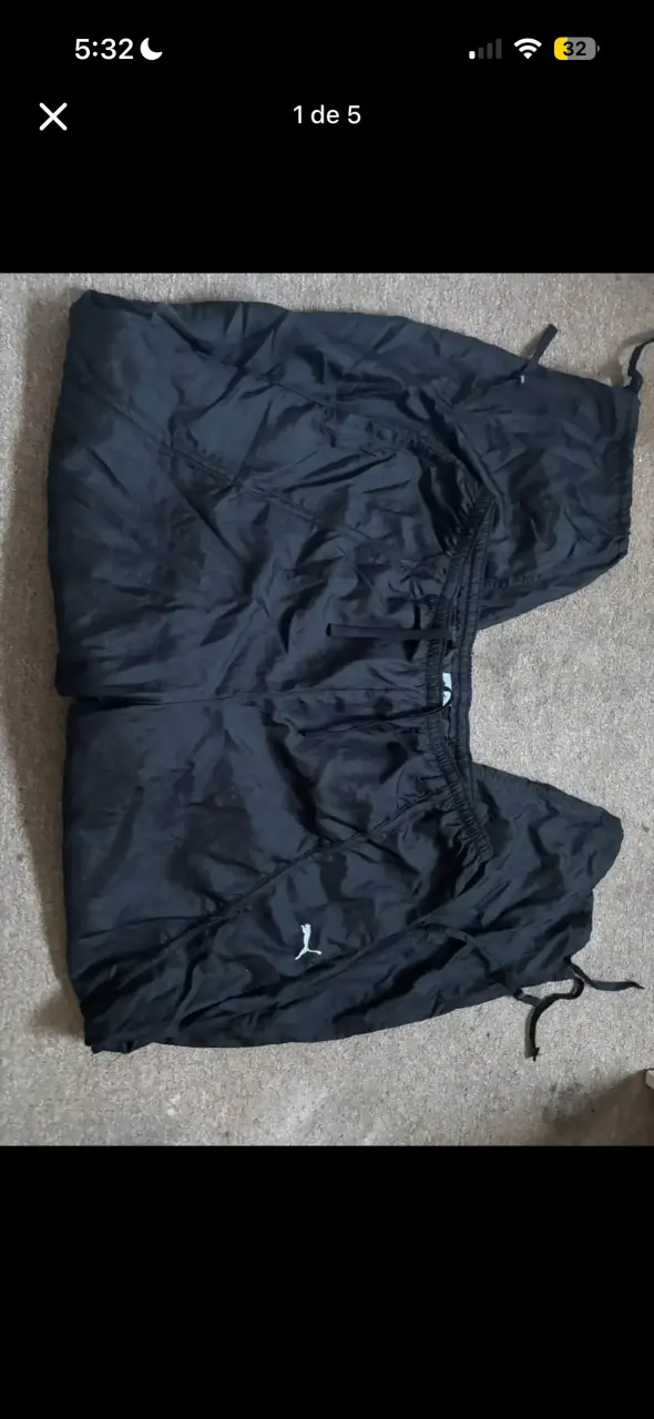 Pantalones deportivos negros Puma para hombre - 1