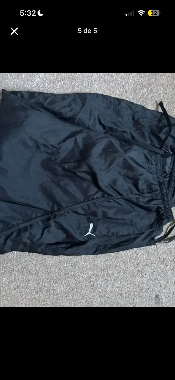 Pantalones deportivos negros Puma para hombre - 2