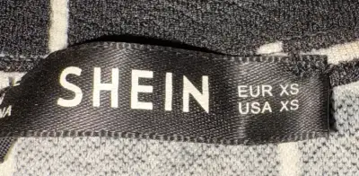 Vestido Shein negro con diseño de cuadros - miniatura 4