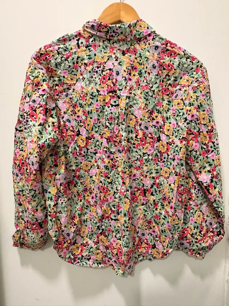 Blusa floral de manga larga para mujer - 4