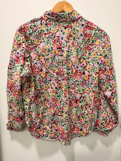 Blusa floral de manga larga para mujer - miniatura 4