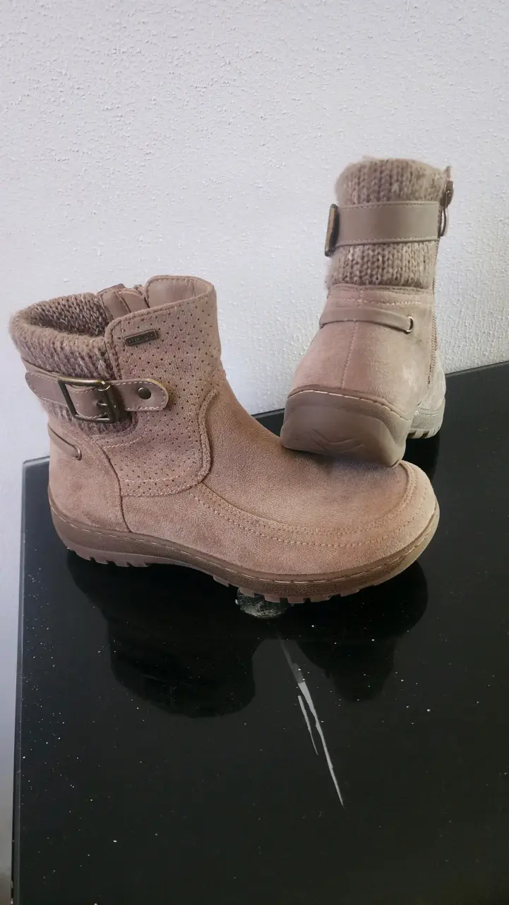 Botines de gamuza beige Azaleia - 2