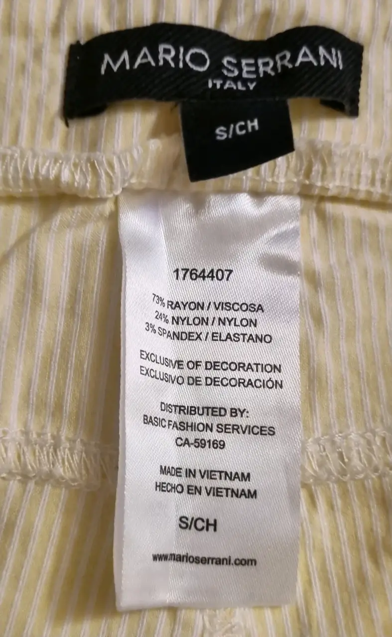 Pantalones amarillo claro de  Mario Serrani - 3