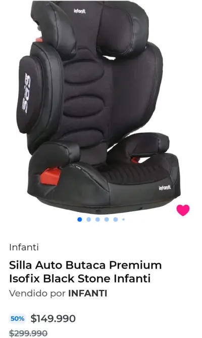 Silla de auto para niños Infanti negra - miniatura 6