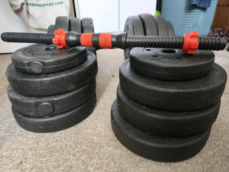 Pesas ajustables con barra desmontable 20kg - 2