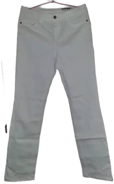 Pantalones blancos rectos Esprit de algodón orgánico - miniatura 1